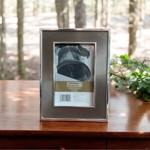 Photo Frame Silver Metal Frame Rectangular Tabletop Standing Picture Frame